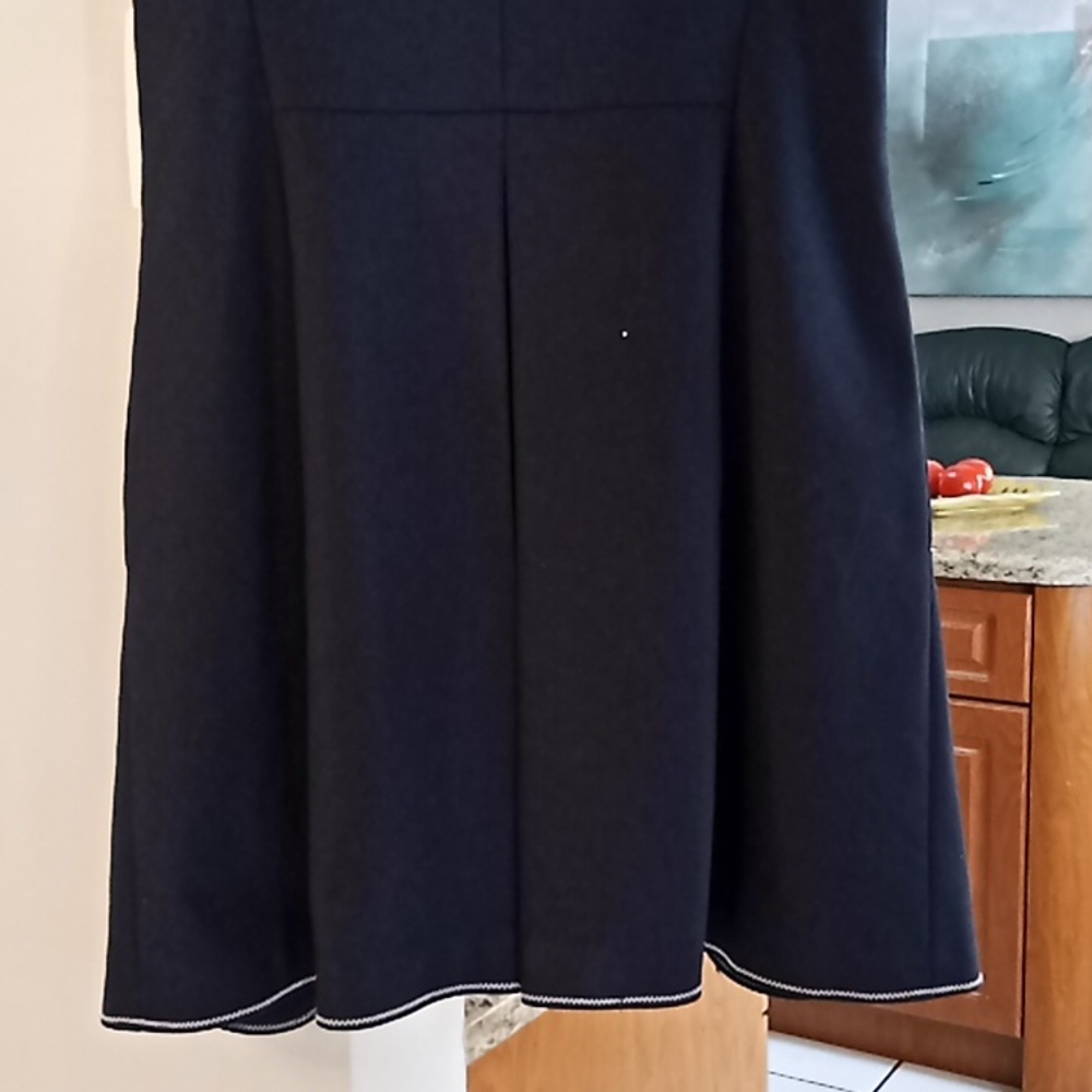 Zara Navy Longline Waistcoat With Silver Clasp Front Fastening. NWT. Beautiful!! - Picture 8 of 15